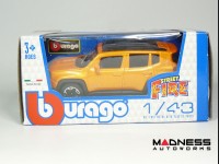 Jeep Renegade Die Cast Model - 1:43 Scale - Orange