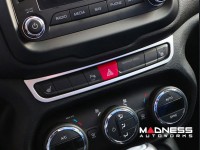 Jeep Renegade A/C Control Trim - Silver - Pre Facelift