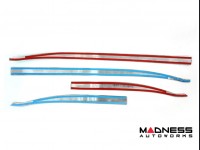 Jeep Renegade Door Trim - Lower Side Molding Kit - Dark Chrome Steel
