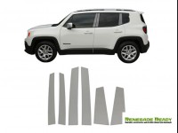 Jeep Renegade Pillar Trim Set - Black Chrome