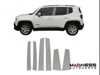 Jeep Renegade Pillar Trim Set - Black Chrome
