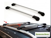 Jeep Renegade Roof Rack Cross Bars - for models w/ factory roof rails - Silver - Fly Bar