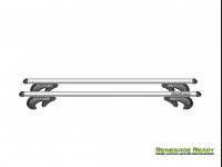 Jeep Renegade Roof Rack Cross Bars - for models w/ factory roof rails - Silver