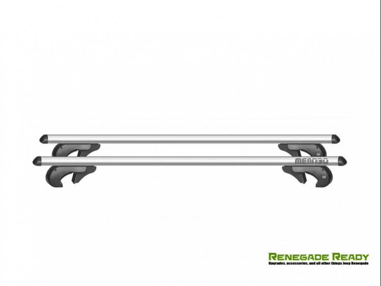 Jeep Renegade Roof Rack Cross Bars - for models w/ factory roof rails - Silver