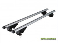 Jeep Renegade Roof Rack Cross Bars - for models w/ factory roof rails - Silver