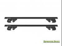 Jeep Renegade Roof Rack Cross Bars - for models w/ factory roof rails - Black