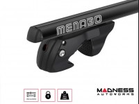 Jeep Renegade Roof Rack Cross Bars - for models w/ factory roof rails - Black
