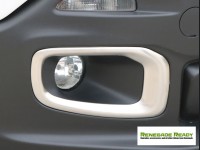 Jeep Renegade Front Fog Light Trim - Brushed Stainless Steel