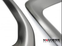 Jeep Renegade Front Fog Light Trim - Dark Brushed Stainless Steel
