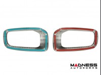 Jeep Renegade Front Fog Light Trim - Dark Brushed Stainless Steel