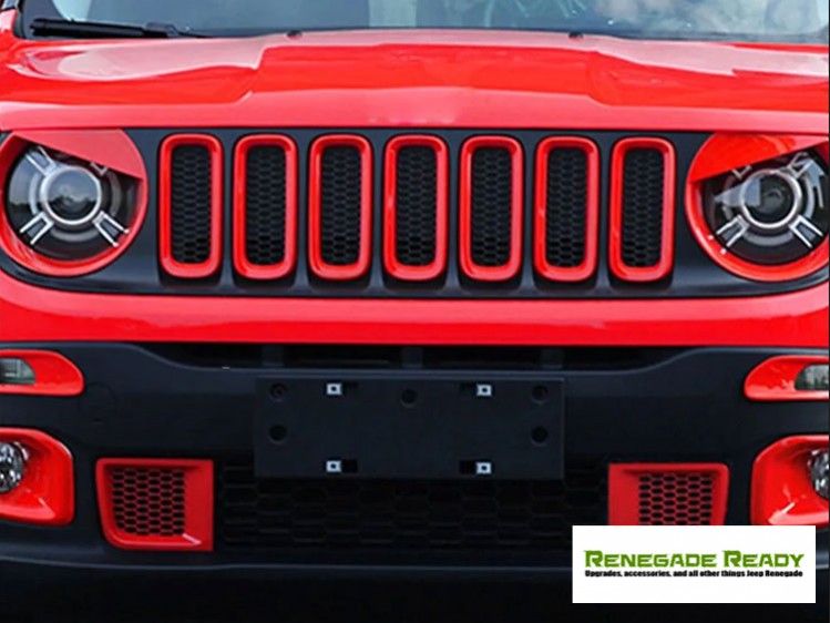 Jeep Renegade Front Bumper Frame Trim - Red