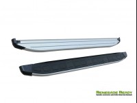 Jeep Renegade Side Steps - ProSide Running Boards - Silver / Black