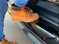 Jeep Renegade Rear Bumper Sill Cover - Dark Chrome Stainless Steel