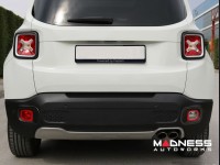 Jeep Renegade Rear Reflector Light Trim - Dark Brushed Stainless Steel