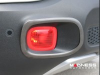 Jeep Renegade Rear Reflector Light Trim - Dark Brushed Stainless Steel