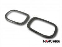 Jeep Renegade Rear Reflector Light Trim - Dark Brushed Stainless Steel