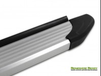 Jeep Renegade Side Steps - APA Running Boards - Silver / Aluminum