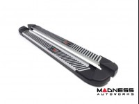 Jeep Renegade Side Steps - PIRAMITLINE Running Boards - Silver / Black