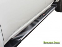 Jeep Renegade Side Steps - PIRAMITLINE Running Boards - Silver / Black