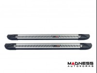 Jeep Renegade Side Steps - PIRAMITLINE Running Boards - Silver / Black
