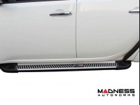 Jeep Renegade Side Steps - PIRAMITLINE Running Boards - Silver / Black