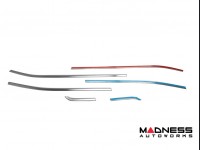 Jeep Renegade Door Trim - Side Window Molding Kit - Brushed Steel