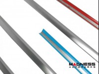 Jeep Renegade Door Trim - Side Window Molding Kit - Brushed Steel