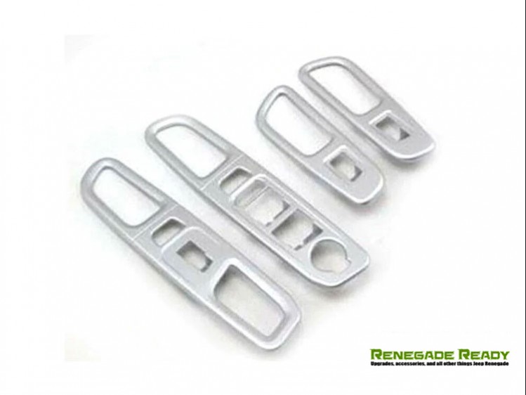 Jeep Renegade Window Switch Trim Set - Silver