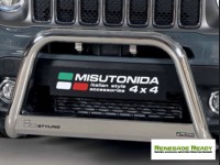 Jeep Renegade Front Bumper Guard - Misutonida - Medium - Sport/ Latitude/ Limited - 2019+ Models - Chrome