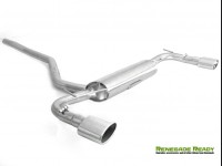 Jeep Renegade Performance Exhaust - Ragazzon - Top Line - Dual Exit / Dual Oval Tip - 4WD