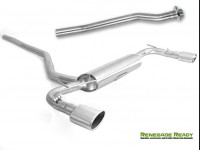 Jeep Renegade Performance Exhaust - Ragazzon - Top Line - Dual Exit / Dual Oval Tip - 4WD