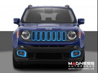 Jeep Renegade Fog Light Trim Kit - Blue