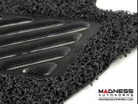Jeep Renegade All Weather Floor Mats - Front + Rear - Rubber Woven Carpet - Black 