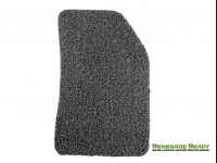 Jeep Renegade All Weather Floor Mats - Front + Rear - Rubber Woven Carpet - Black + Grey 