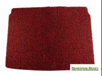 Jeep Renegade All Weather Cargo Mat - Rubber Woven Carpet - Red + Black 