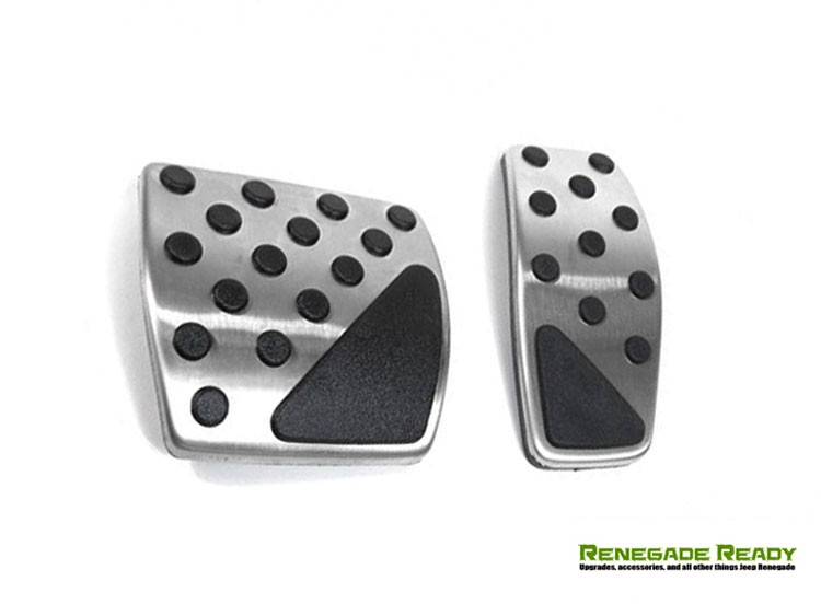 Jeep Renegade Pedal Set - Chrome - Automatic Transmission - Pre 2016 models