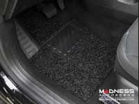 Jeep Renegade All Weather Floor Mats - Front + Rear - Rubber Woven Carpet - Black 