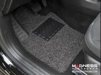 Jeep Renegade All Weather Floor Mats - Front + Rear - Rubber Woven Carpet - Black + Grey 