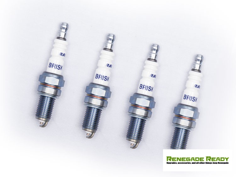 Jeep Renegade Spark Plugs - 1.4L - Silver Racing by Brisk - Set of 4