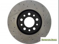 Jeep Renegade Performance Brake Rotor - StopTech - Drilled + Slotted - Front Right