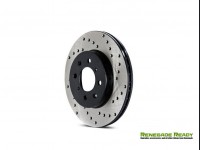 Jeep Renegade Performance Brake Rotor - Drilled - Rear Left