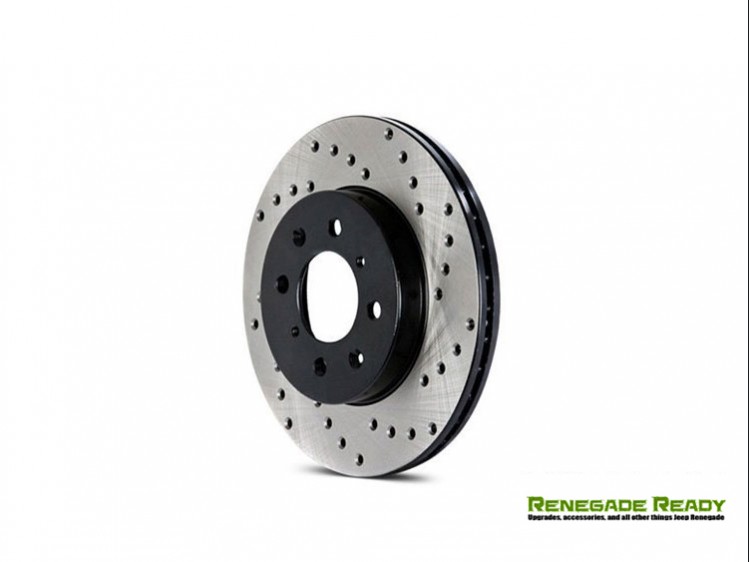 Jeep Renegade Performance Brake Rotor - Drilled - Rear Left