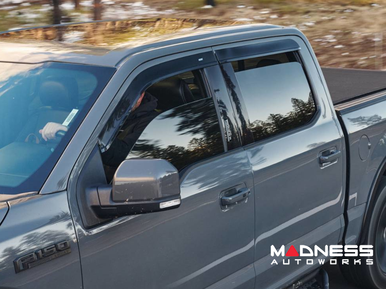 Jeep Renegade Window Deflector- Husky - Low Profile - Ventvisors - Smoke