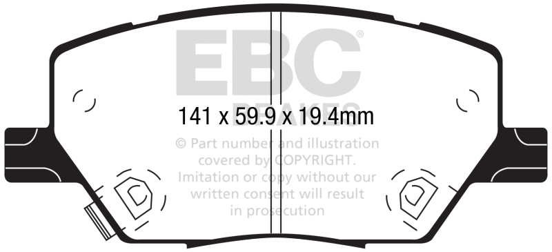 Jeep Renegade - EBC Yellowstuff Brake Pad Sets