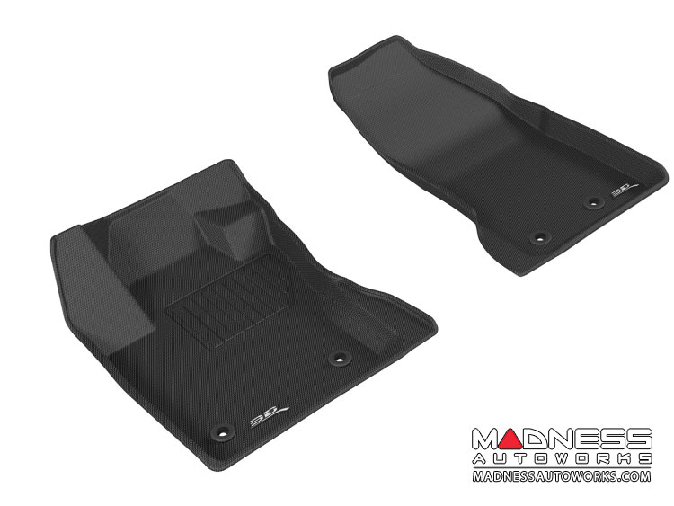 Jeep Renegade Floor Liners - 3D MAXpider - Front - Black (Set of 2) 